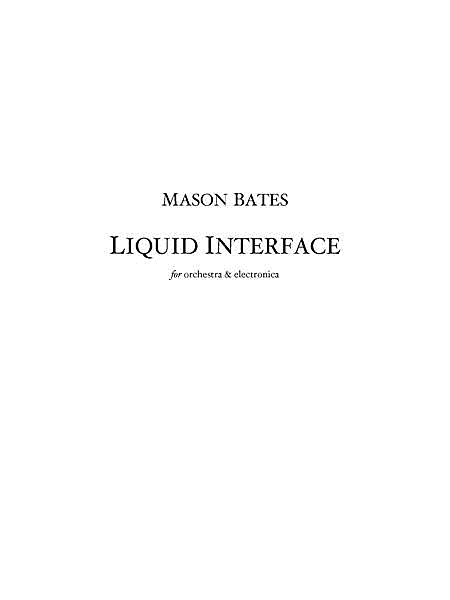 Liquid Interface (score)
