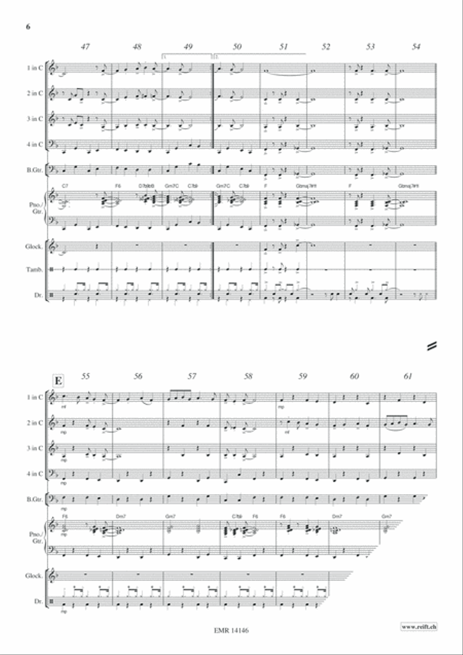 Christmas Glory Woodwind Quartet scores gallery preview page 7