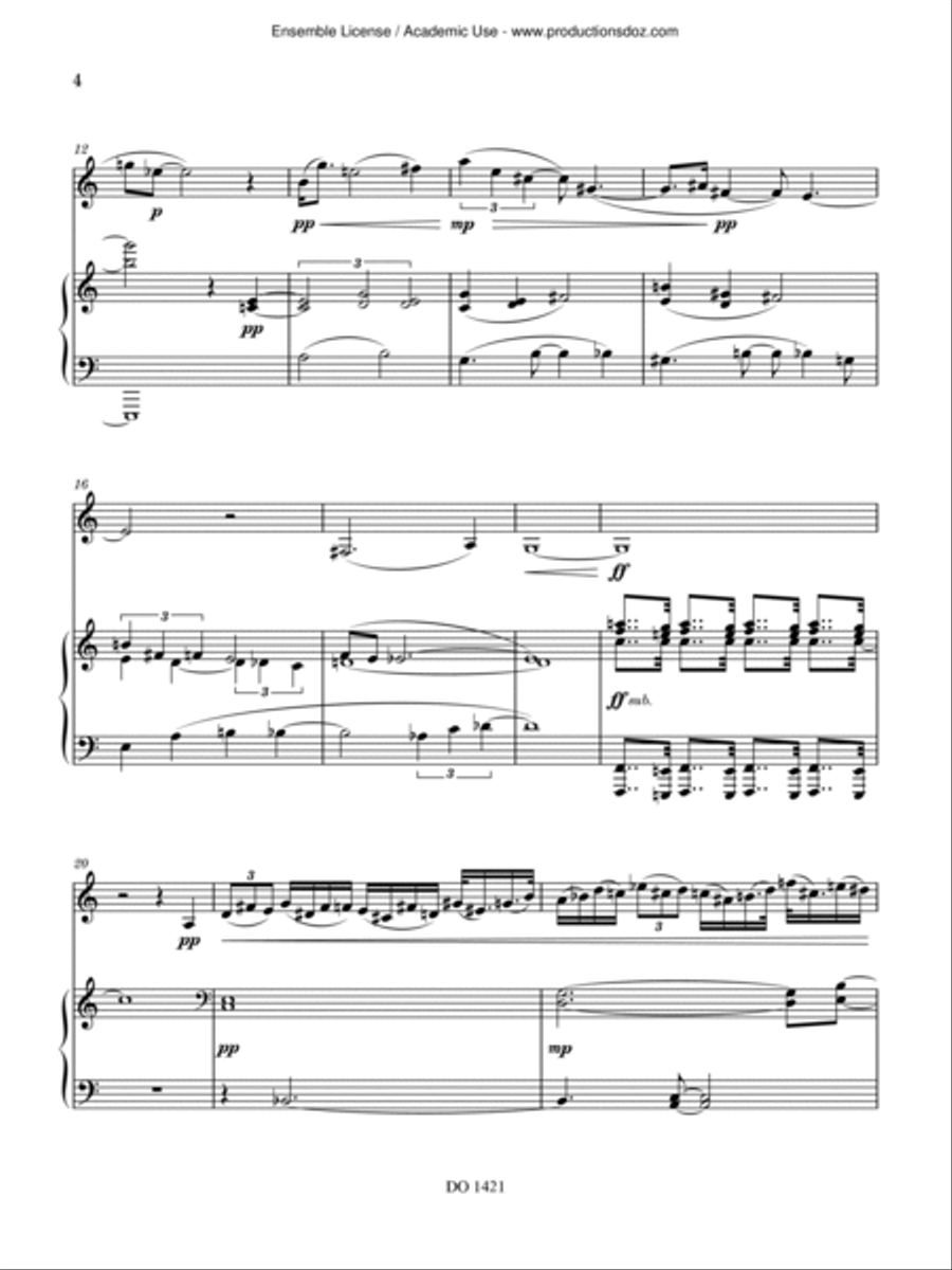 La disperazione degli angeli Clarinet Solo scores gallery preview page 4