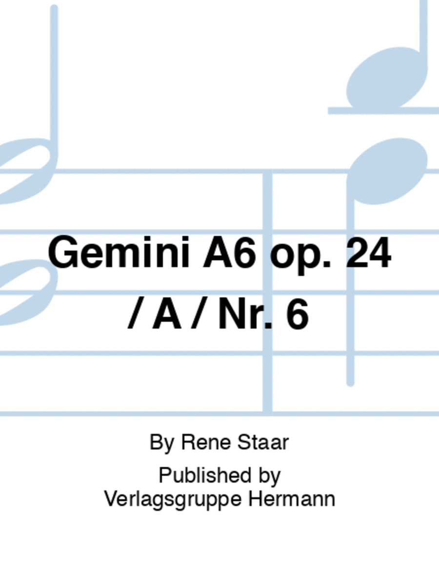 Gemini A6 op. 24 / A / Nr. 6 Trombone scores gallery preview page 1