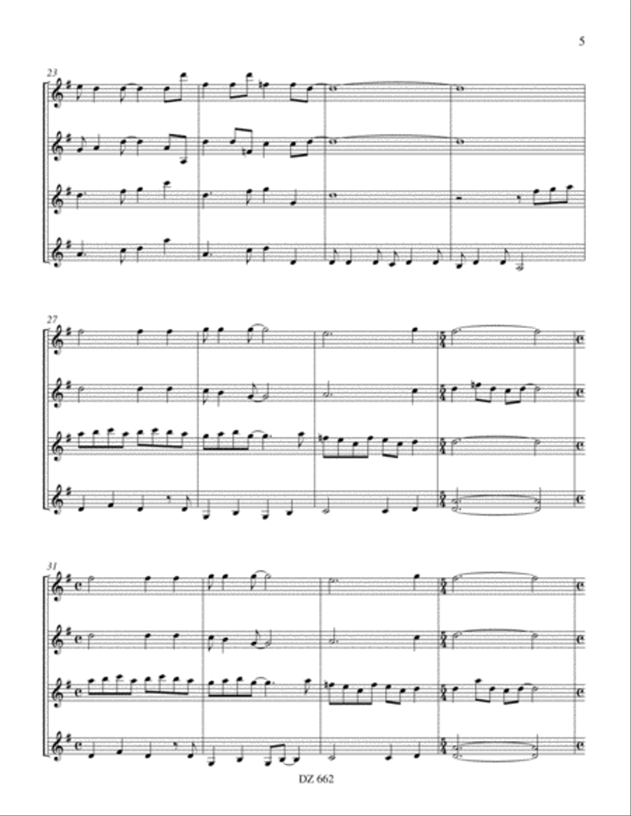 The Lost Doll - Flower Power Suite Guitar Ensemble scores gallery preview page 5
