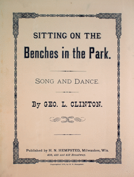 Sitting on the Benches in the Park. Song and Dance