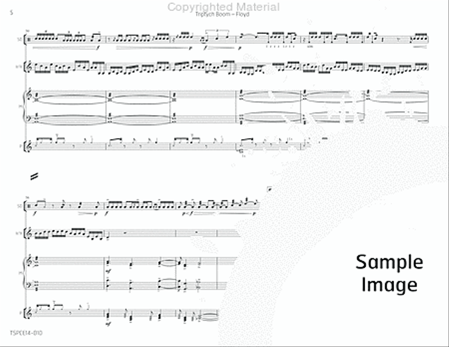 Triptych Boom Percussion Ensemble scores gallery preview page 9