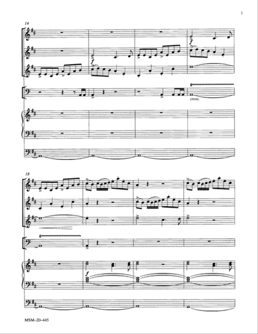 Thine Is the Glory Trumpet scores gallery preview page 3