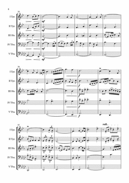 "A Holy Night" Brass Quintet arr. Adrian Wagner image number null