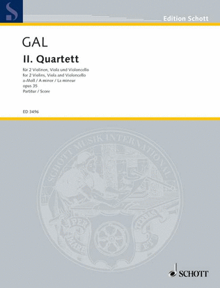 Book cover for String Quartet 2 Op.35 A Min Sc