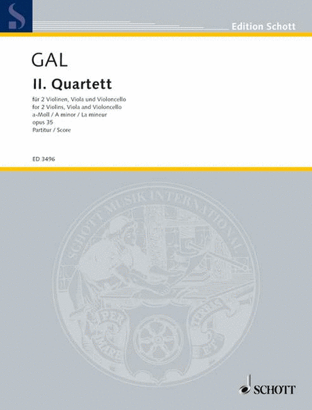 String Quartet 2 Op.35 A Min Sc