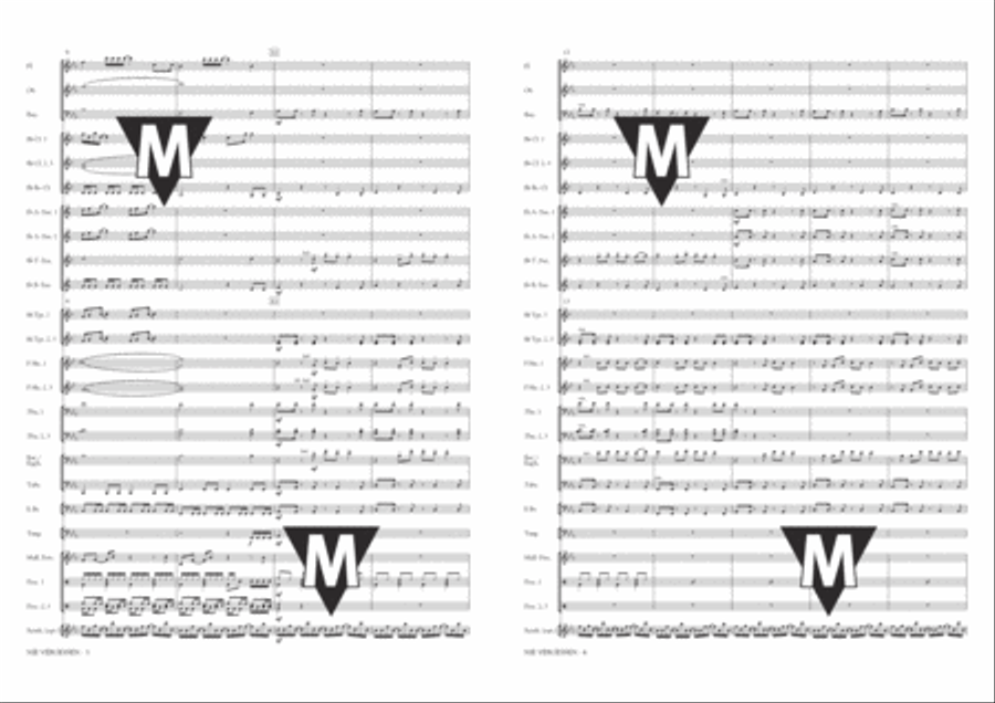 Nie Vergessen Concert Band scores gallery preview page 3