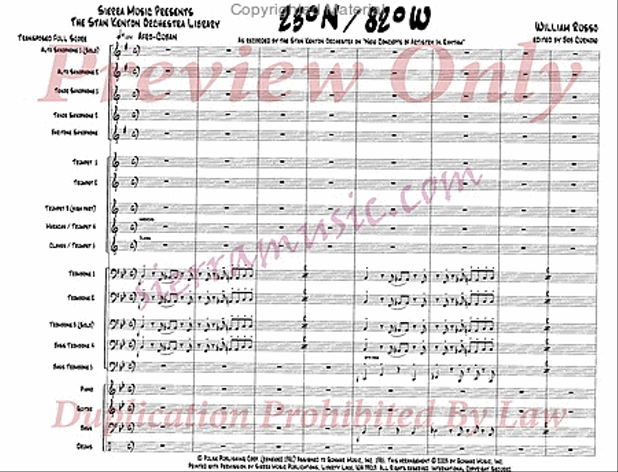 23 degrees N 82 degrees W Jazz Ensemble scores gallery preview page 2