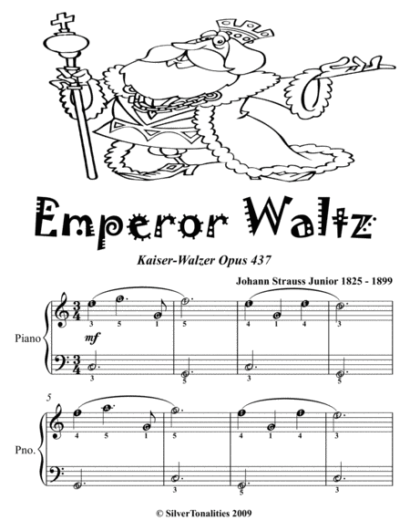 Petite Viennese Waltzes for Easiest Piano Booklet F