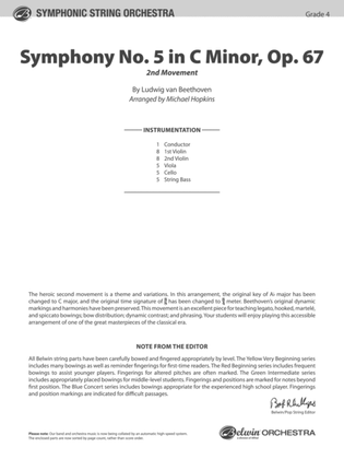 Book cover for Symphony No. 5 in C Minor, Op. 67: Score