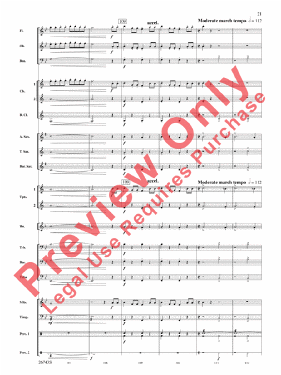 A Day at Disneyland Concert Band scores gallery preview page 22