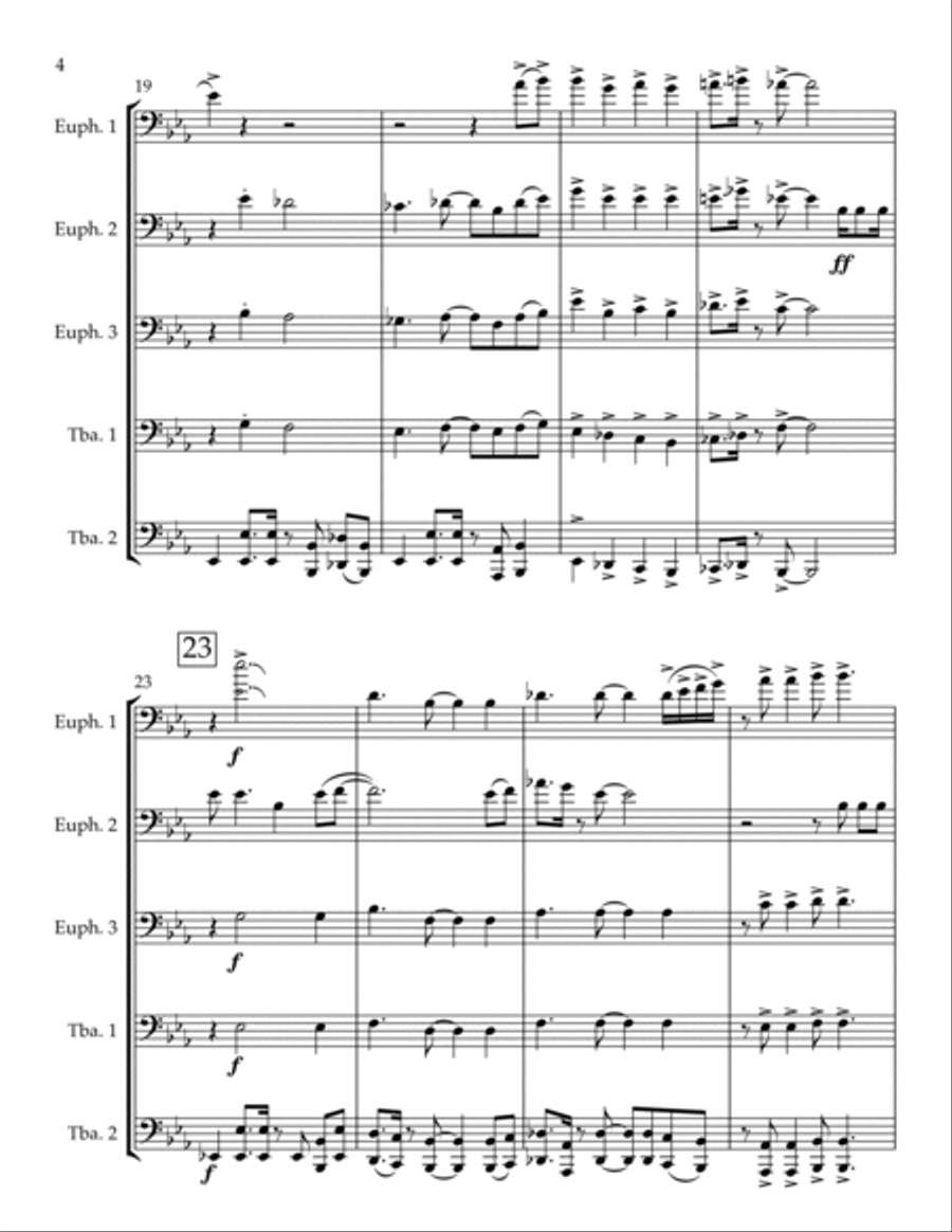 Wii Aa Brass Ensemble scores gallery preview page 4
