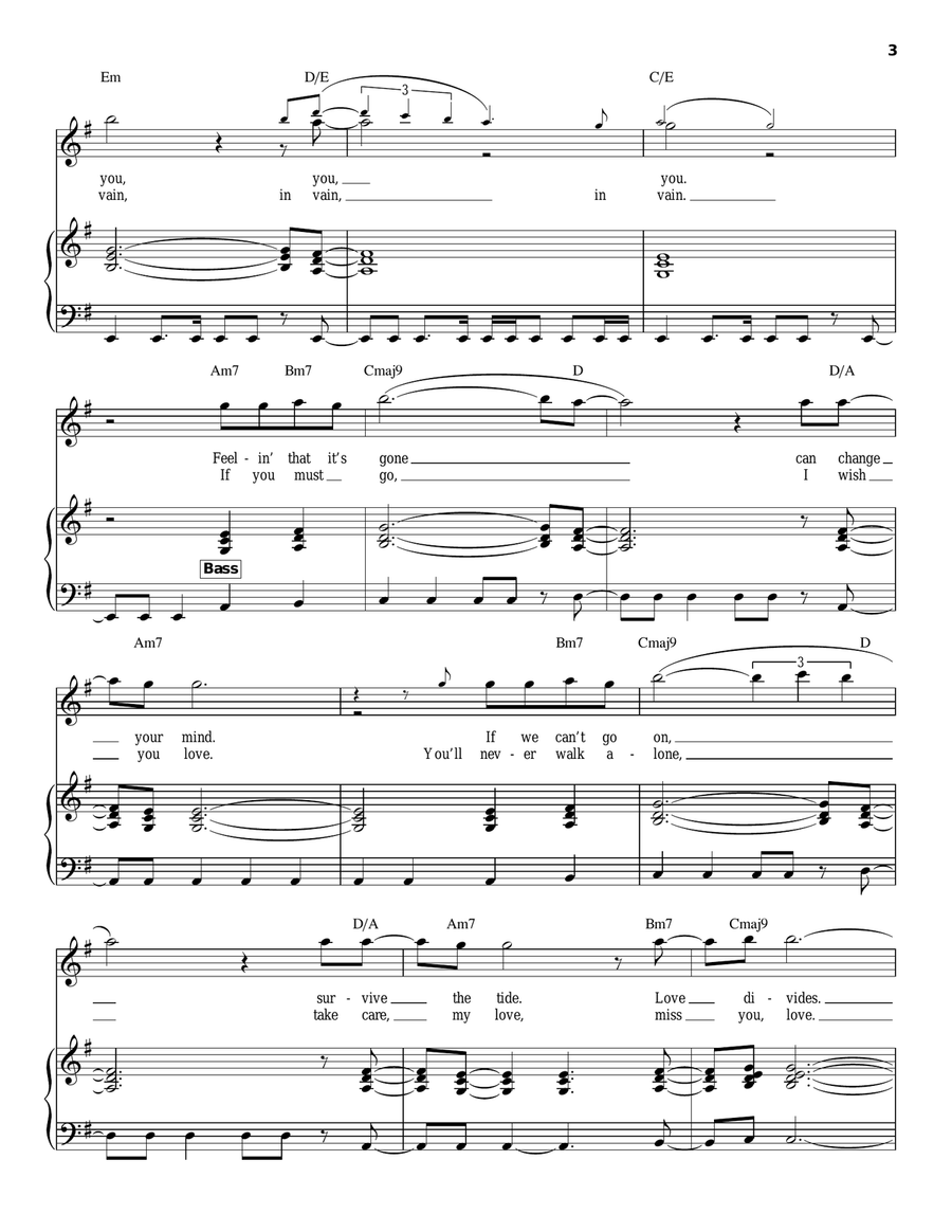 Separate Ways (Worlds Apart) Piano scores gallery preview page 3