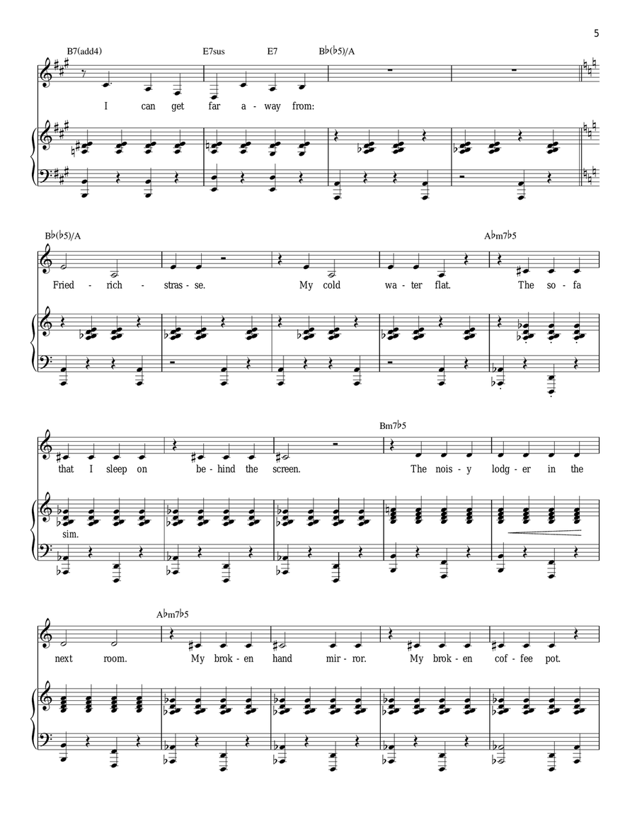 I Want To Go To Hollywood (from Grand Hotel: The Musical) Piano, Vocal scores gallery preview page 5