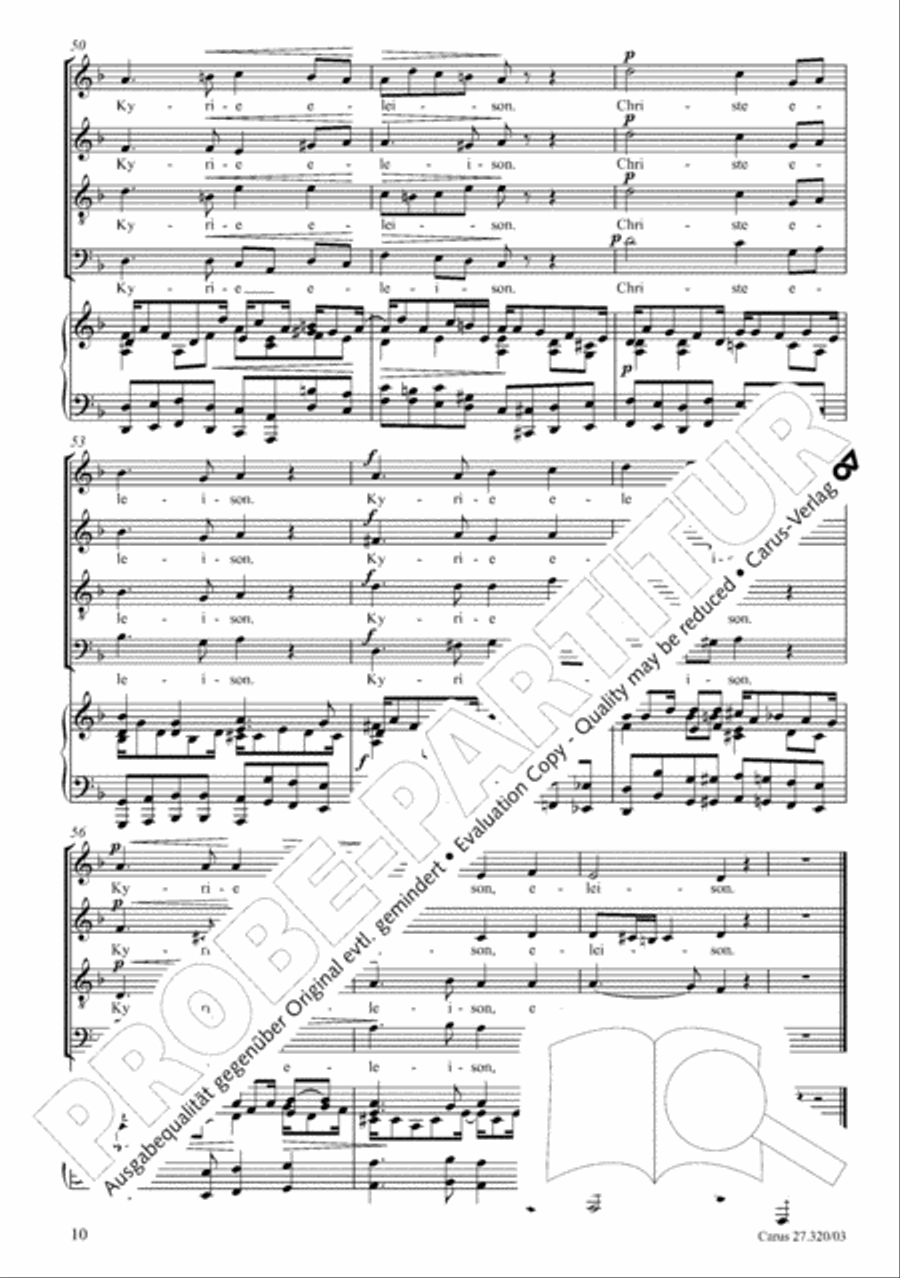 Requiem in D minor 4-Part scores gallery preview page 11