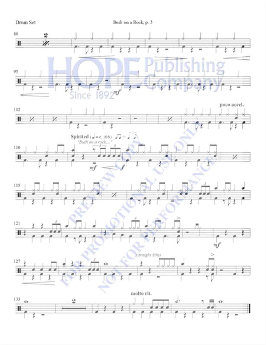 Built on a Rock 4-Part scores gallery preview page 13
