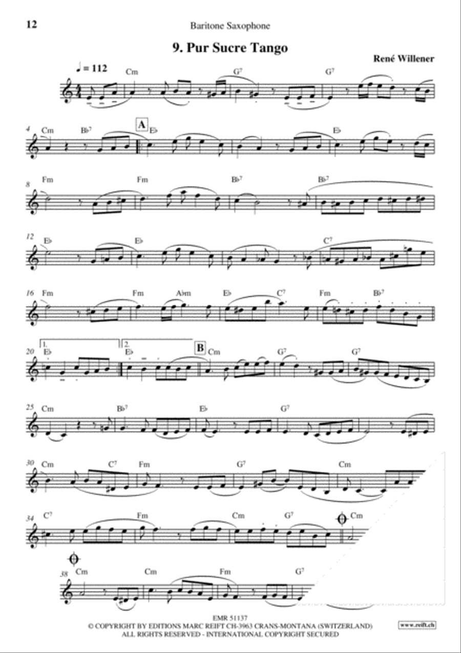 La Fete au Chalet Volume 3 Baritone Saxophone scores gallery preview page 11