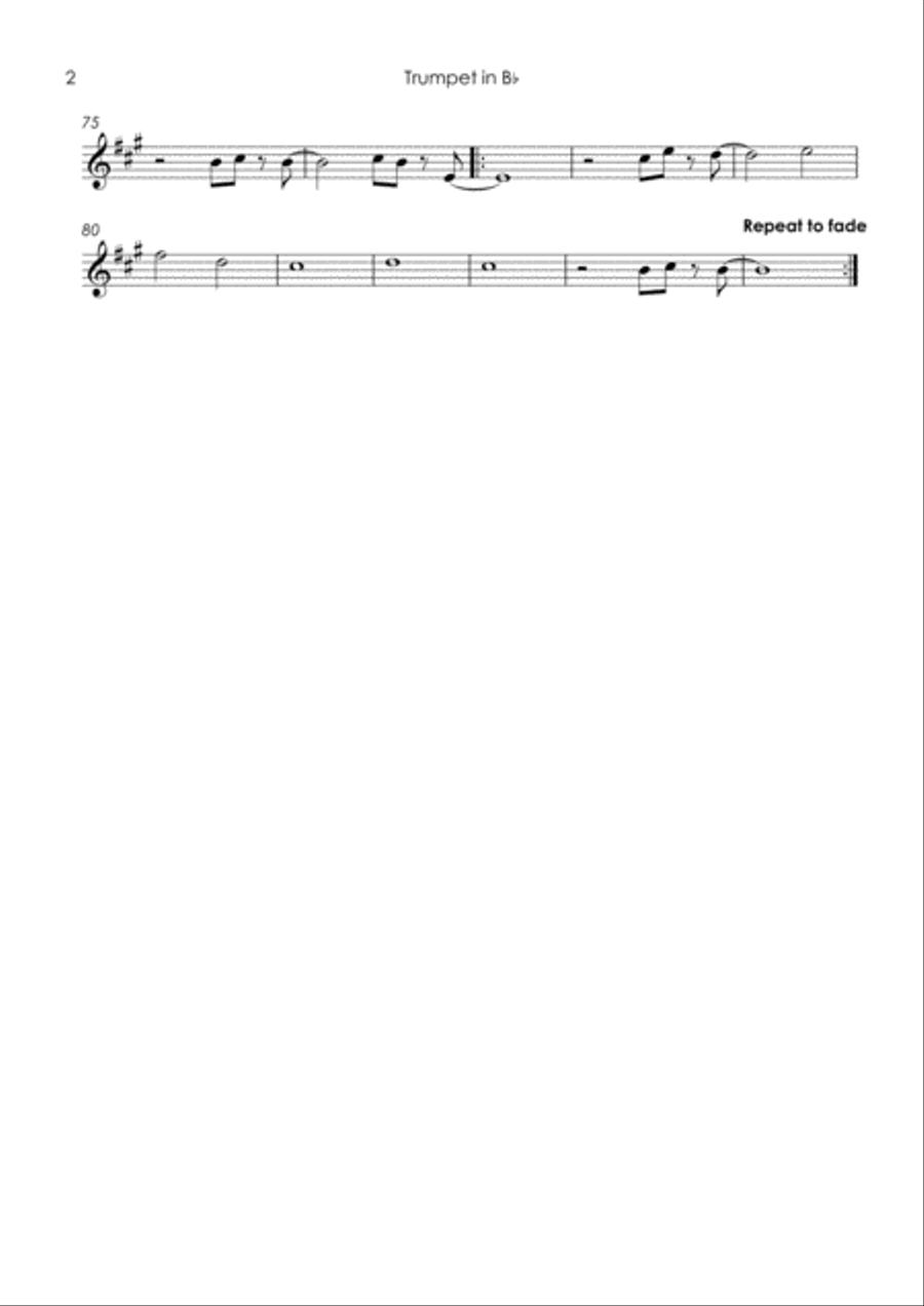 Daydream Believer Tenor Saxophone scores gallery preview page 4
