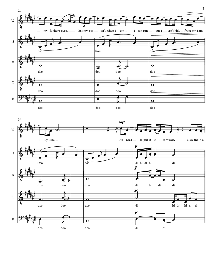 Family Line Family Line 4-Part scores gallery preview page 5