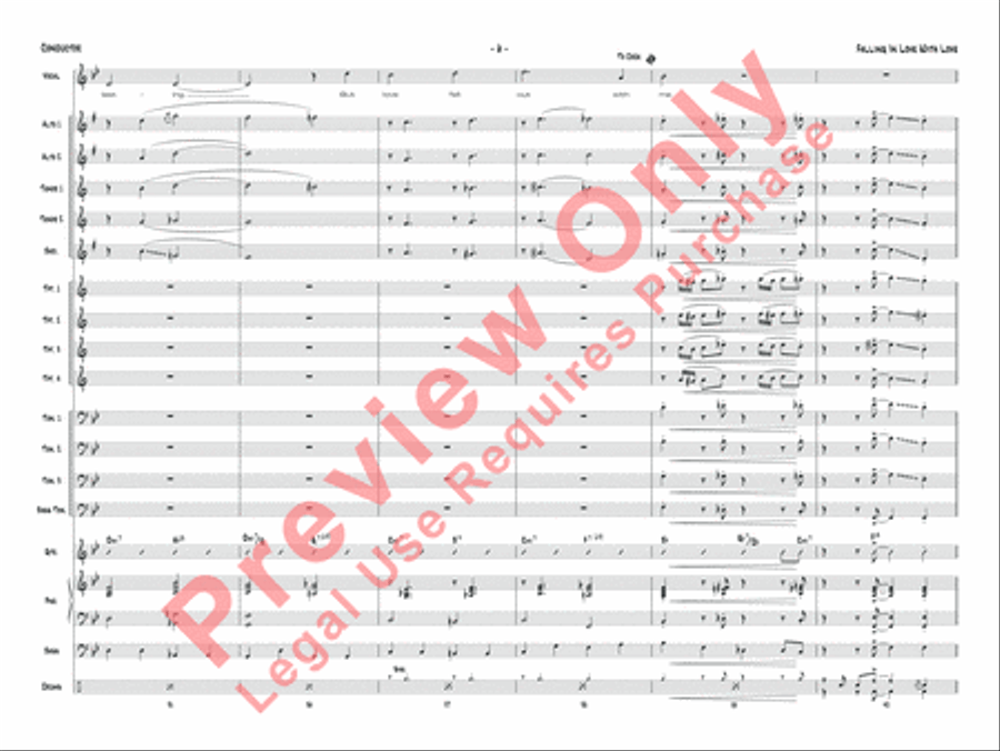 Falling in Love with Love Jazz Ensemble scores gallery preview page 9