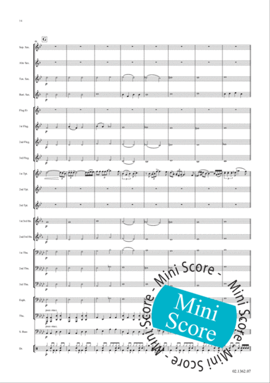 Fascinating Drums / Pavane In Blue Fanfare Band scores gallery preview page 20