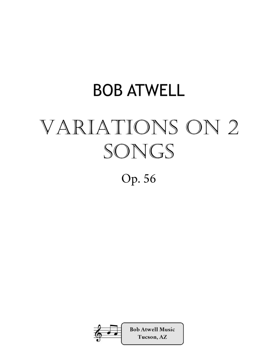 Variations on 2 Songs Woodwind Ensemble scores gallery preview page 1
