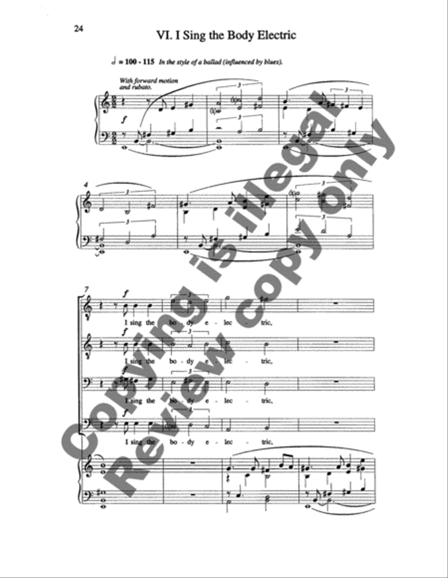 Songs of Self-Awareness TTBB scores gallery preview page 7