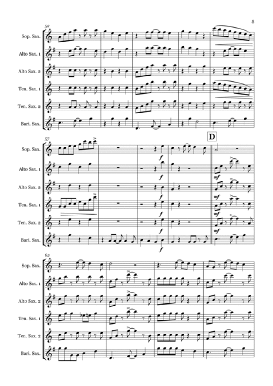 Under The Sea Woodwind Ensemble scores gallery preview page 5