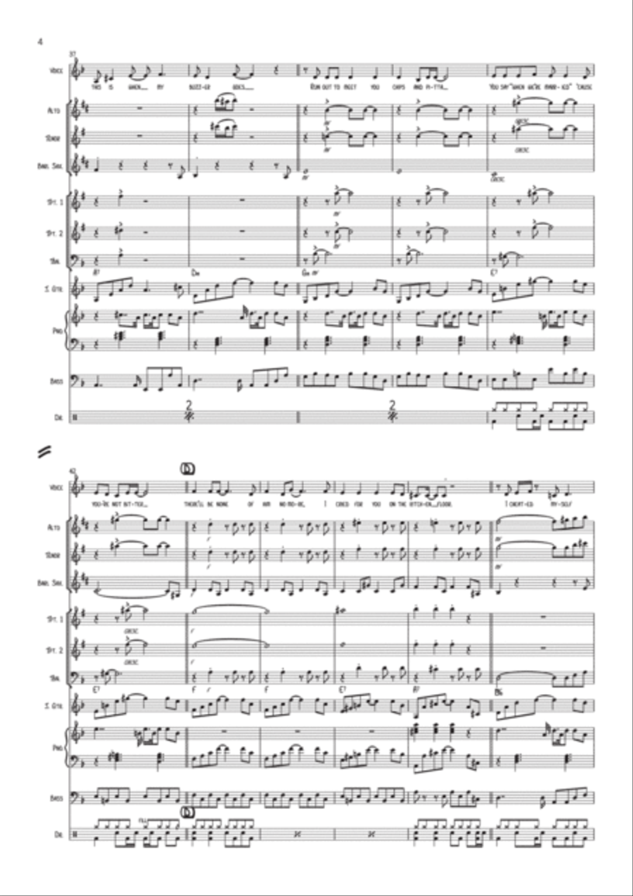 You Know I'm No Good Jazz Ensemble scores gallery preview page 5