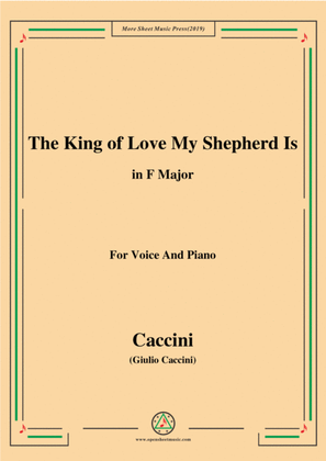 Book cover for Shelley-The King of Love My Shepherd Is,in F Major,for Chours&Pno