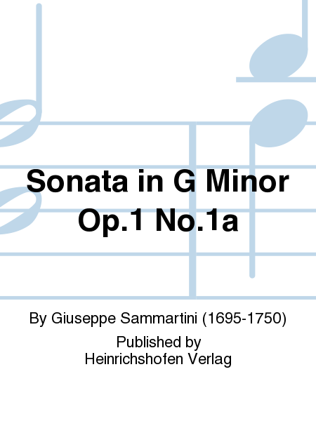 Sonata in G Minor Op. 1 No. 1a