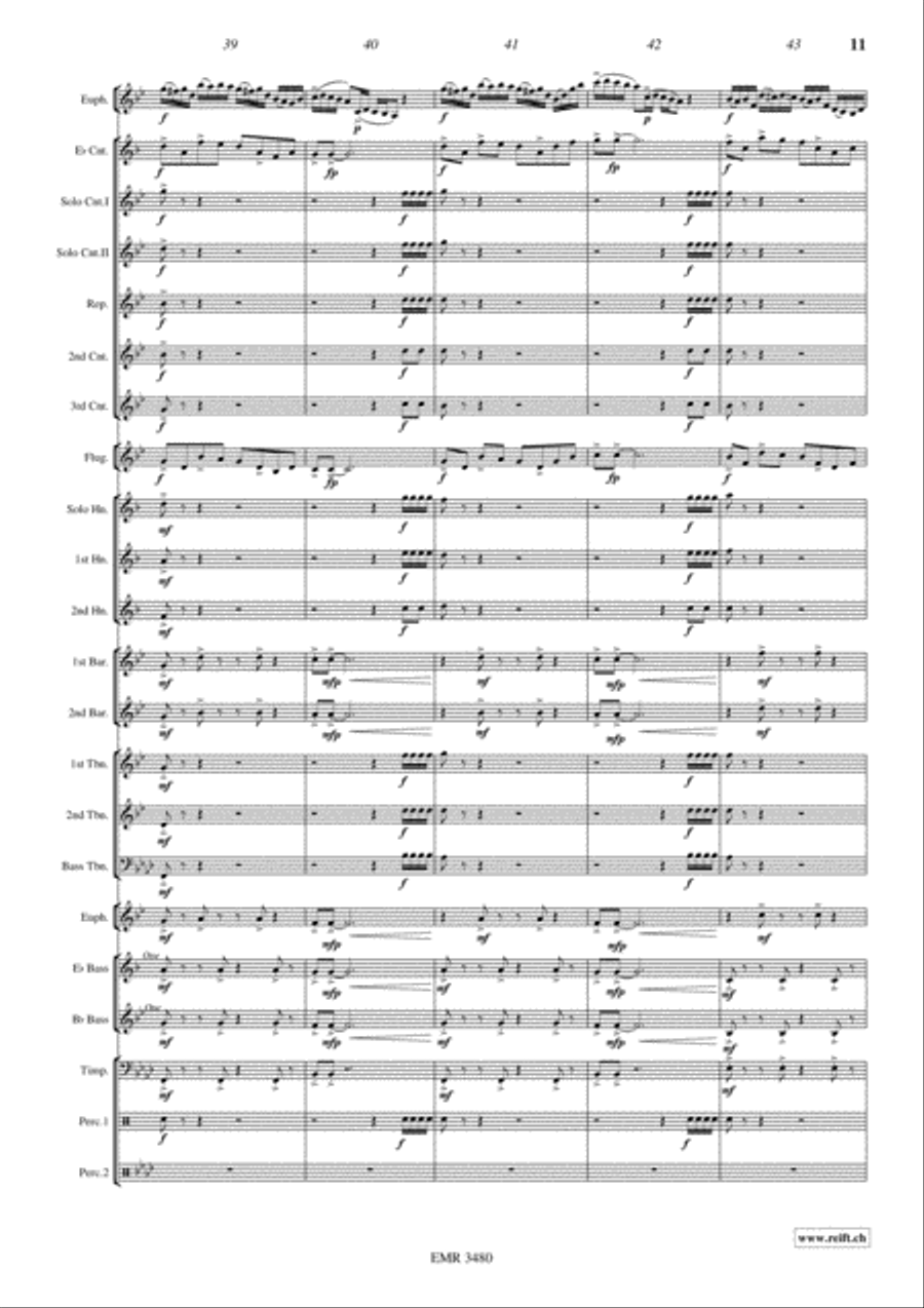 Devil's Concertino Devil's Concertino Brass Band scores gallery preview page 12
