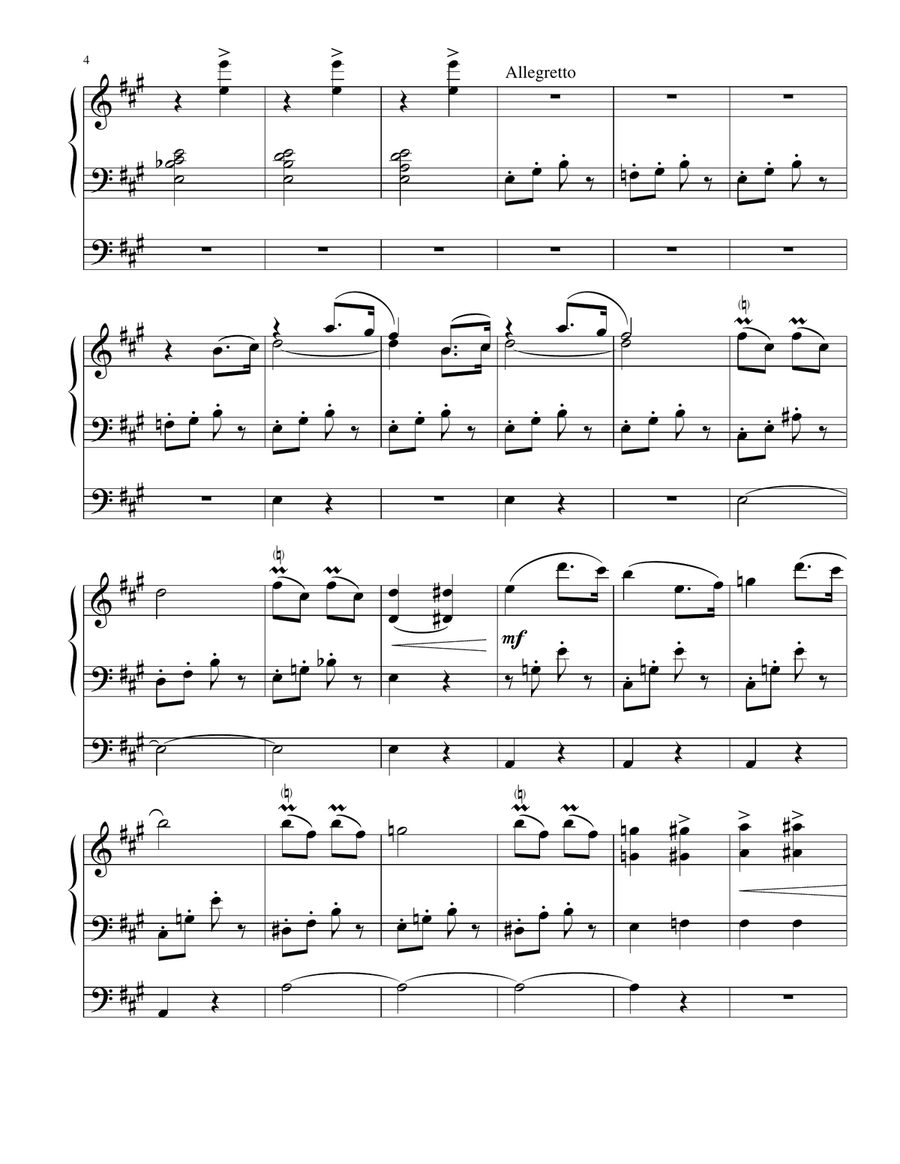 Die Fledermaus Overture Organ Solo scores gallery preview page 4