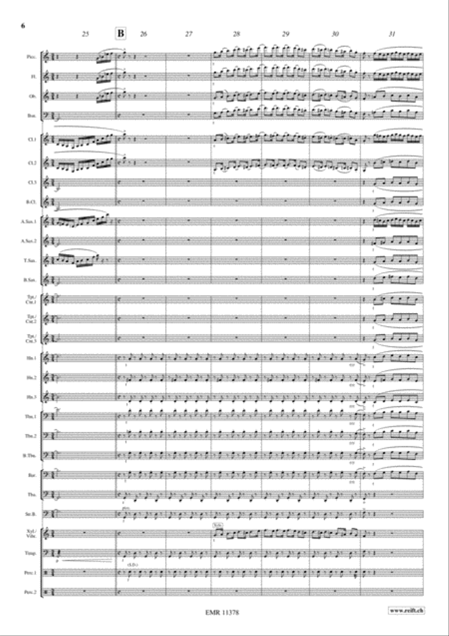 Super Mario Bros Super Mario Bros Concert Band scores gallery preview page 7