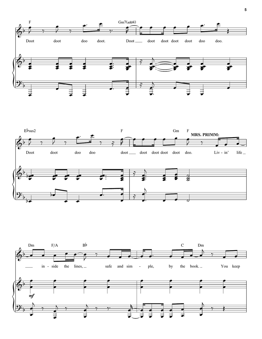 Rip Up The Recipe (from Lyle, Lyle, Crocodile) Voice scores gallery preview page 5