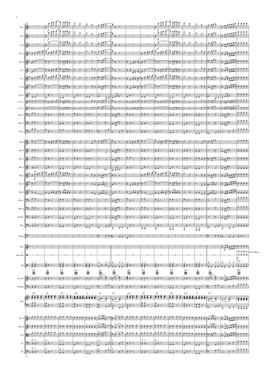 Mr. Blue Sky Full Orchestra scores gallery preview page 4