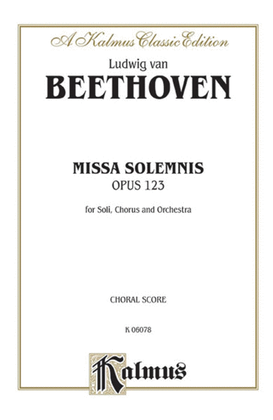 Book cover for Missa Solemnis, Op. 123