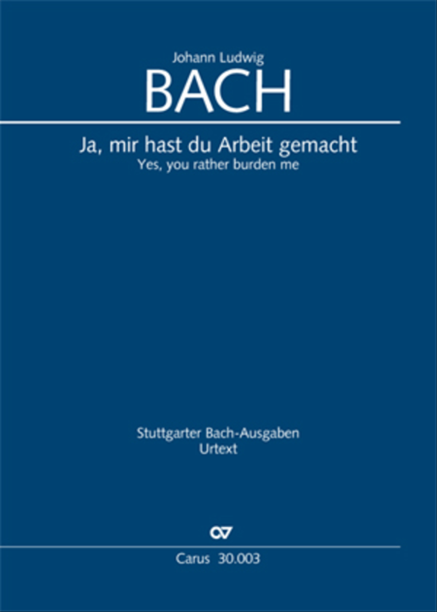 Yes, you rather burden me here (Ja, mir hast du Arbeit gemacht) 4-Part scores gallery preview page 1