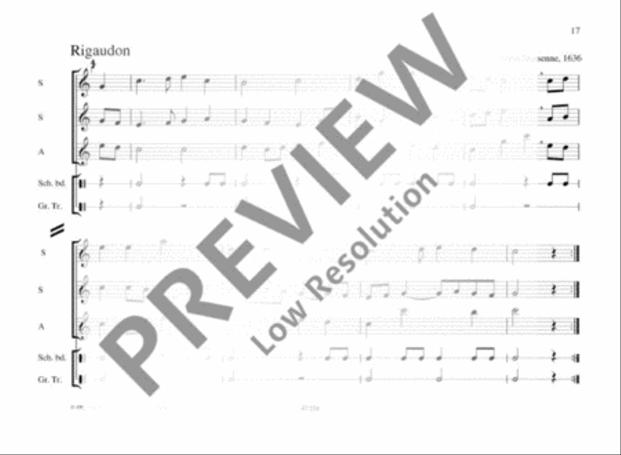 Old French Dances SSA scores gallery preview page 18
