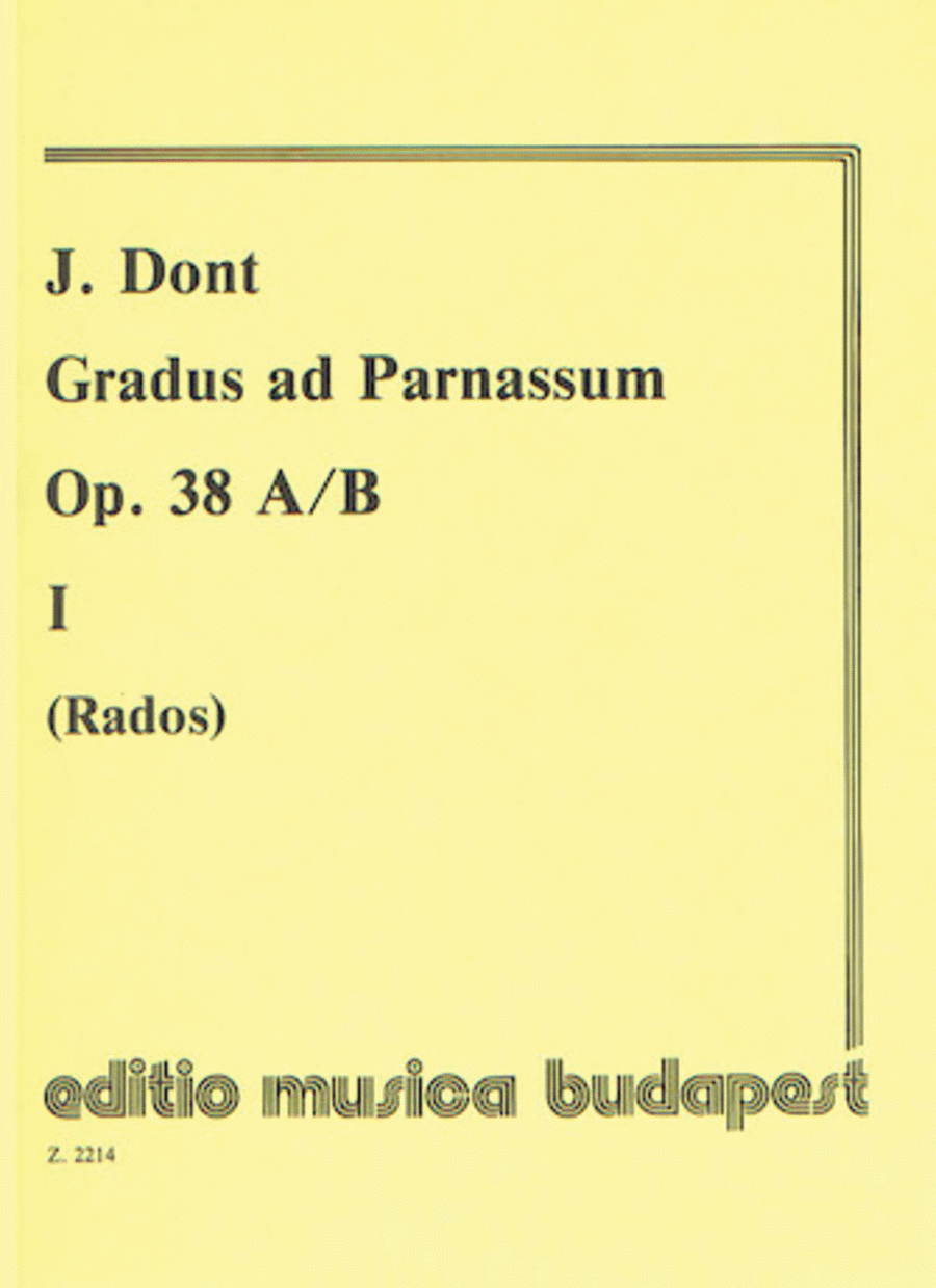 Gradus Ad Parnassum - 30 Intermediate Exercises for Violin, Op. 38