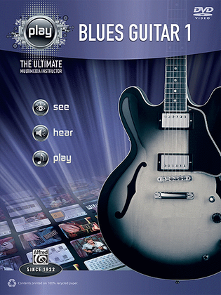 Book cover for Alfred's PLAY Blues Guitar 1