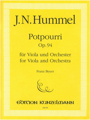 Potpourri (with Fantasia) for viola and orchestra Op. 94