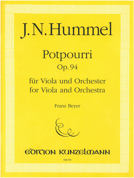 Potpourri (with Fantasia) for viola and orchestra Op. 94
