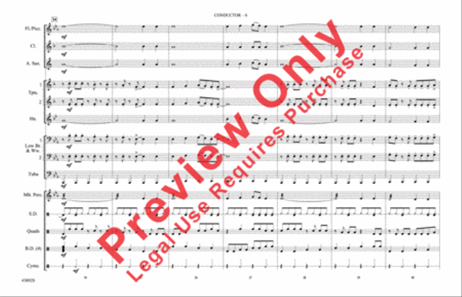 Everything Is Awesome (from The LEGO Movie) Marching Band scores gallery preview page 7