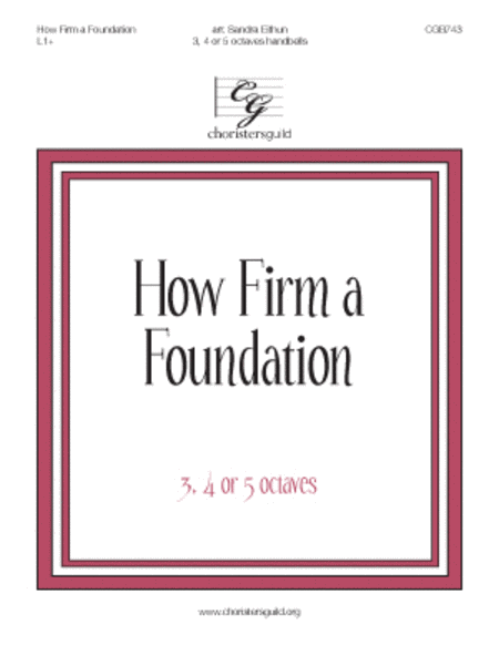 How Firm a Foundation image number null