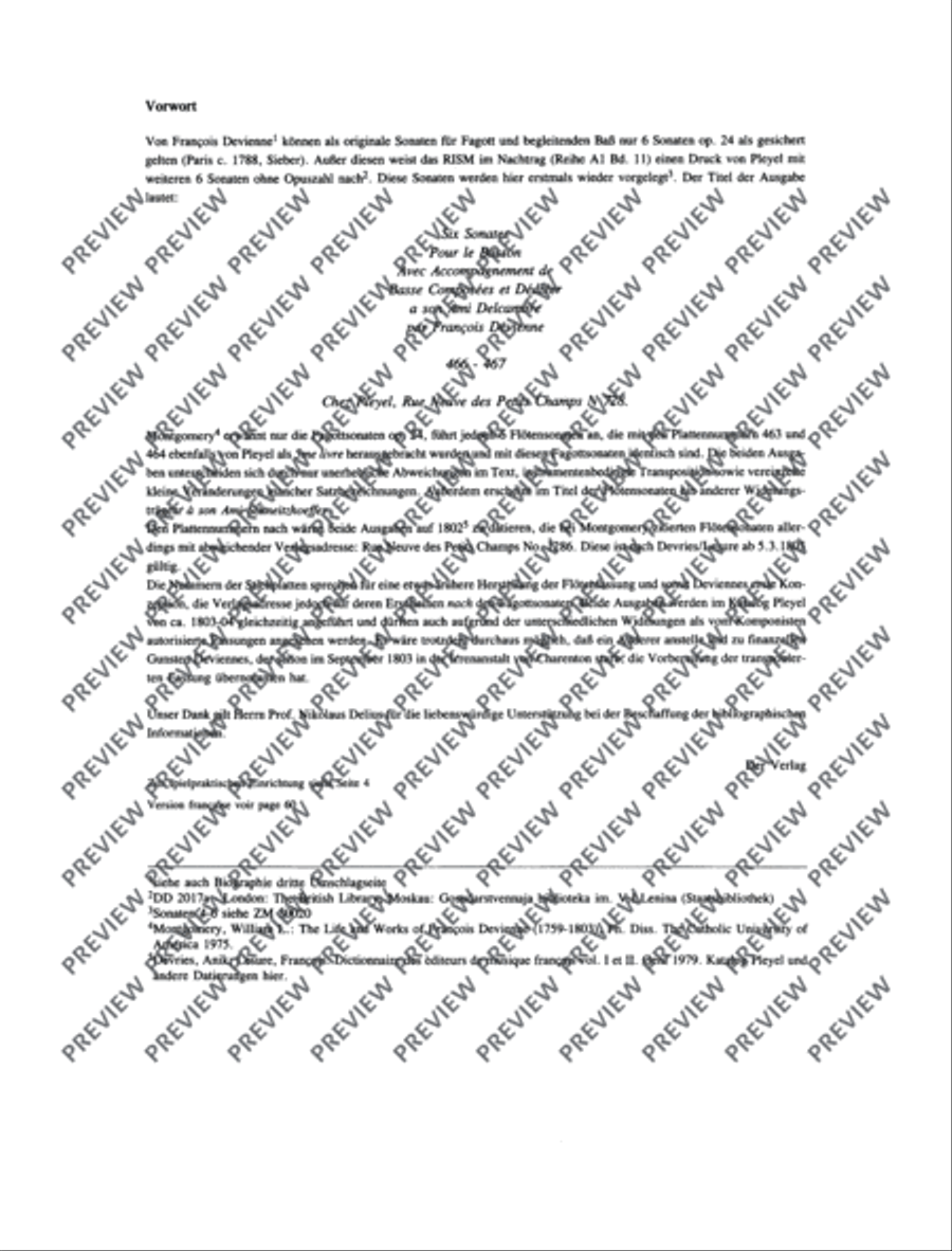 6 Sonatas Bassoon scores gallery preview page 4
