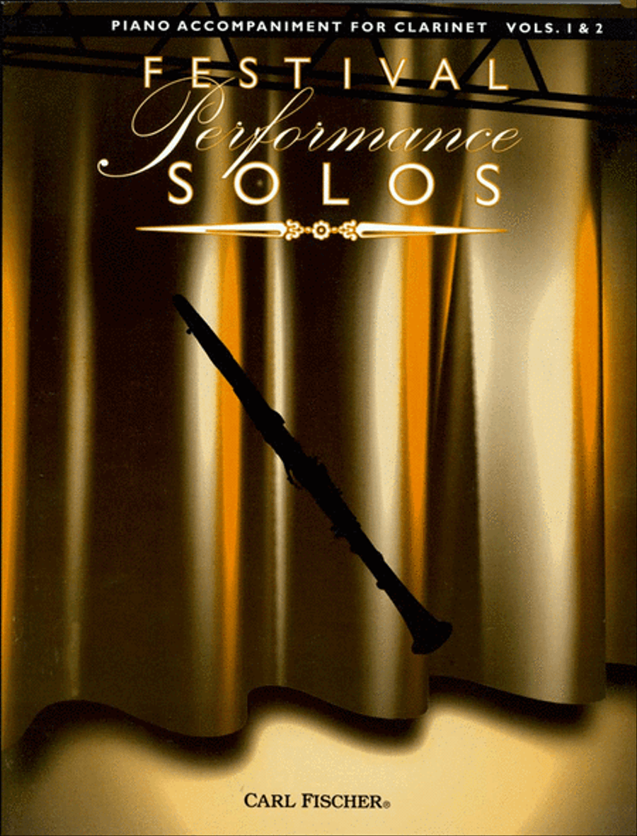 Festival Performance Solos - Clarinet Volumes 1 & 2 (Piano Accompaniment) Clarinet scores gallery preview page 1