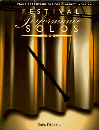 Book cover for Festival Performance Solos - Clarinet Volumes 1 & 2 (Piano Accompaniment)