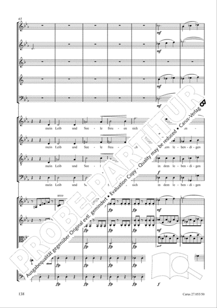Ein Deutsches Requiem (German Requiem) 4-Part scores gallery preview page 145